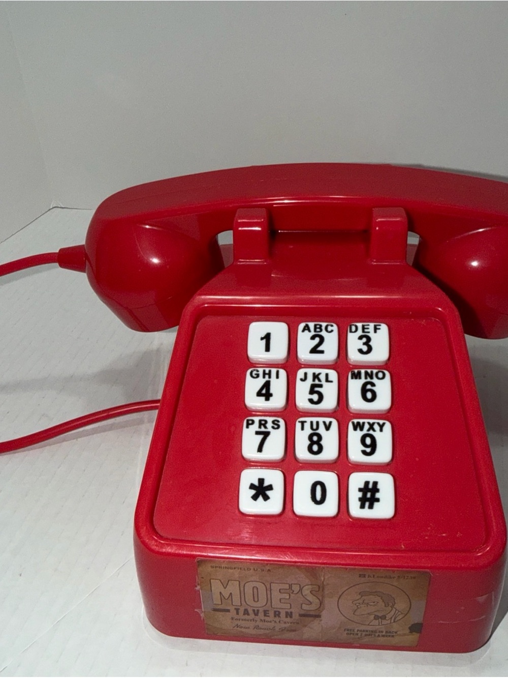 The Simpsons Moe's Tavern Prank Phone. Tested And Is Working Great!